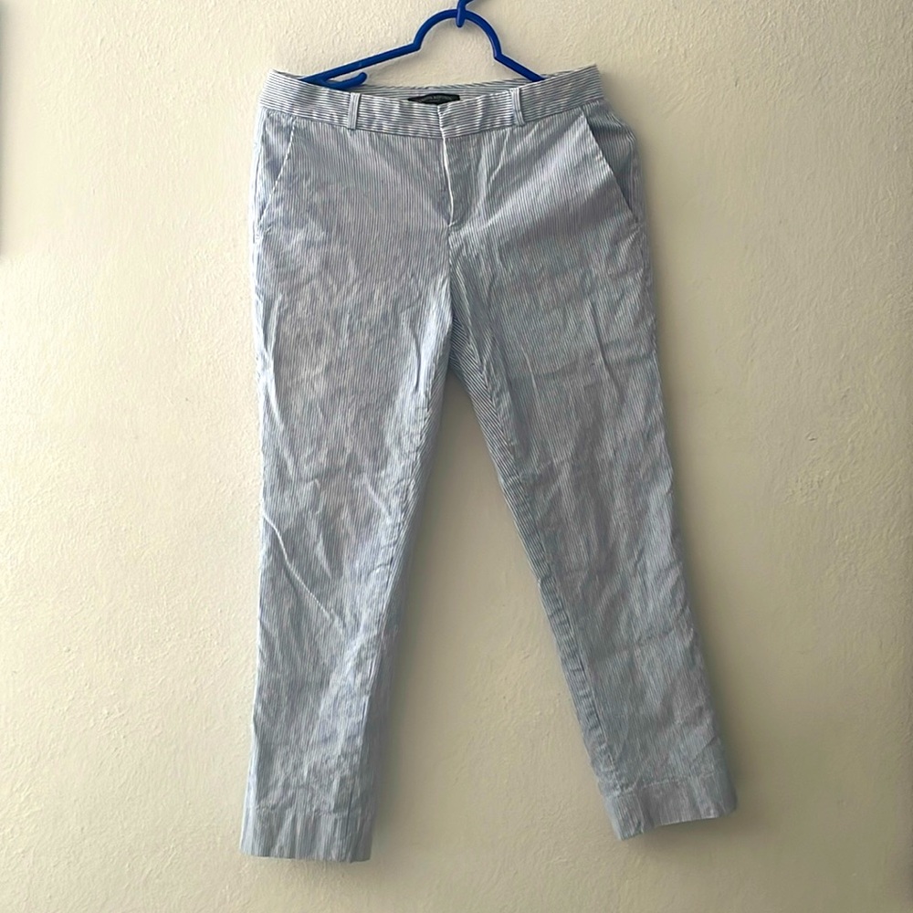 Banana Republic size 2 blue striped pants almost new